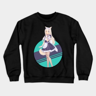 Cute Neko Anime Maid Crewneck Sweatshirt